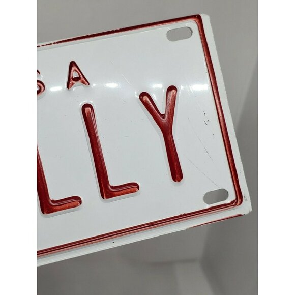 U.S.A Wally Personalized Mini License Plate – White & Red Collectible Bicycle - Picture 3 of 11